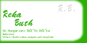 reka buth business card